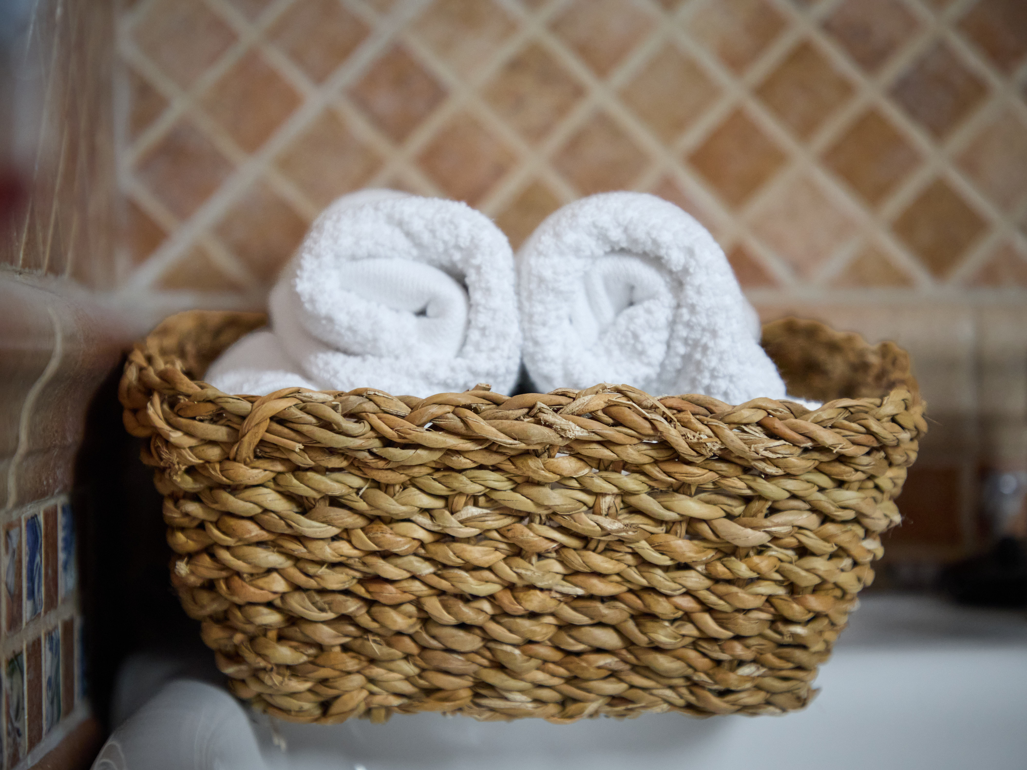 Natural texture and interior detail at Casa Wanda Estepona